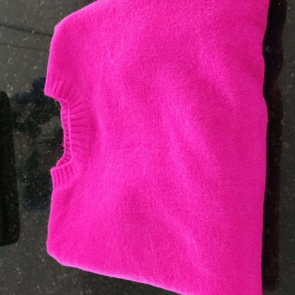 Zara magenta/pink oversized sweater.
